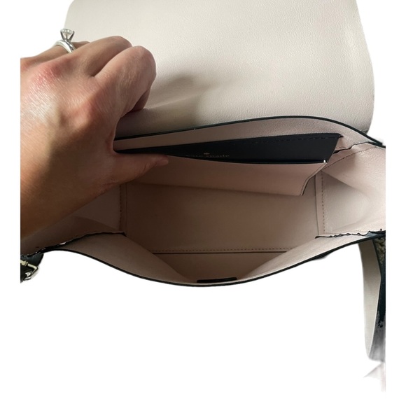 KATE SPADE Black and Light Pink Leather Crossbody Purse - Picture 4 of 13